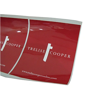 High Quality Red Wholesale Stickers Customize Logo Printing Decorate Adhesive Sticker