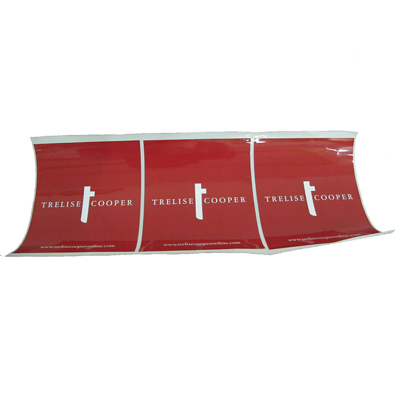 High Quality Red Wholesale Stickers Customize Logo Printing Decorate Adhesive Sticker